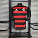CAMISA VERSÃO PLAYER DO FLAMENGO 25/26 VERMELHO E PRETO