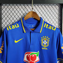 CAMISA DA SELEÇÃO DO BRASIL 22/23 POLO AZUL ESCURO